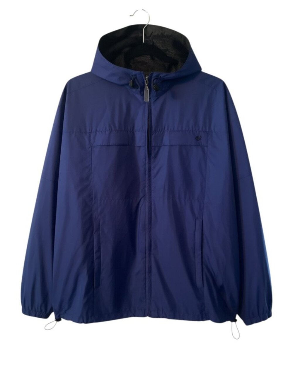 Weather Tamer Full Zip Hooded Waterproof Dark Blue Jacket Men's Medium
